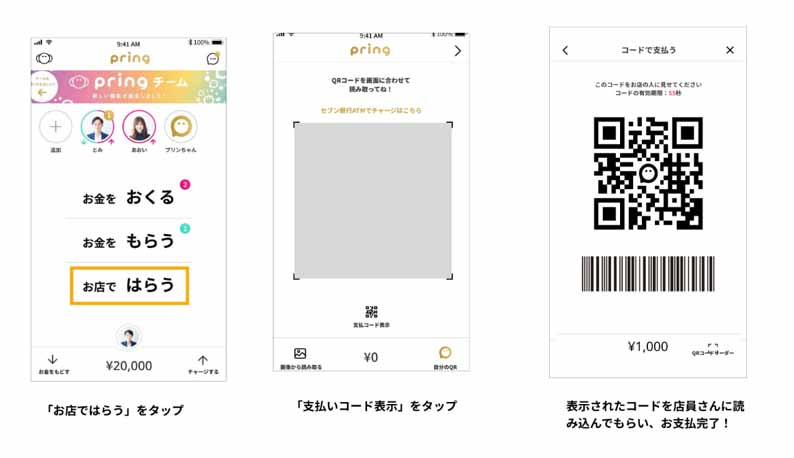pringの決済手段