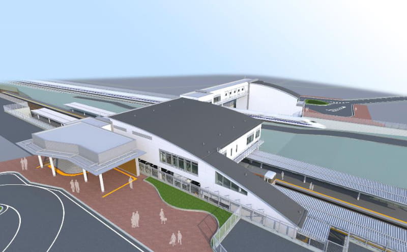 御厨駅完成イメージ図