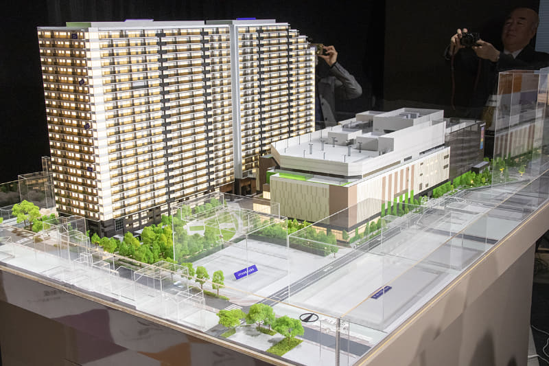 模型 敷地東側から