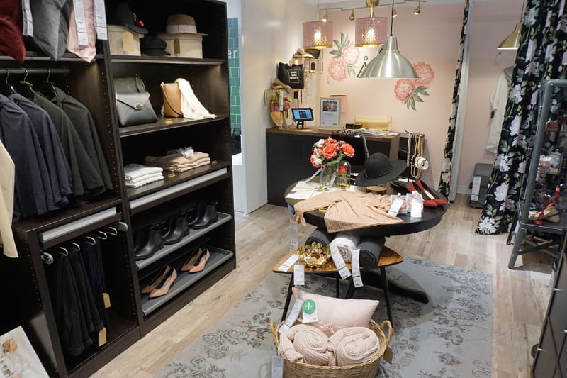 アパレルショップのセットアップ例