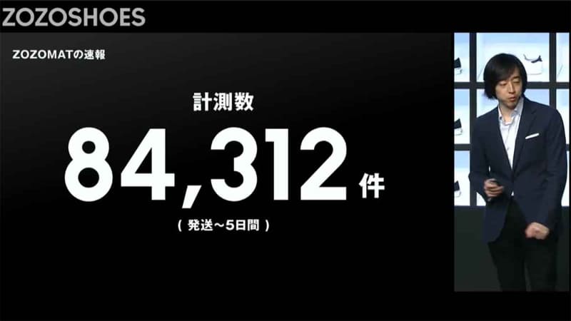 配布から5日で84,312人がZOZOMATで計測