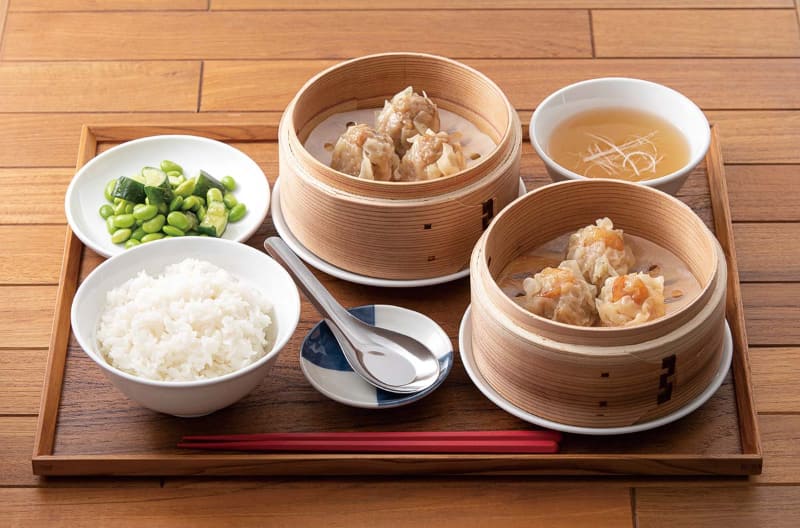 点心酒場PAOPAO+ 2種シューマイ定食(平日ランチ)800円(税込880円)