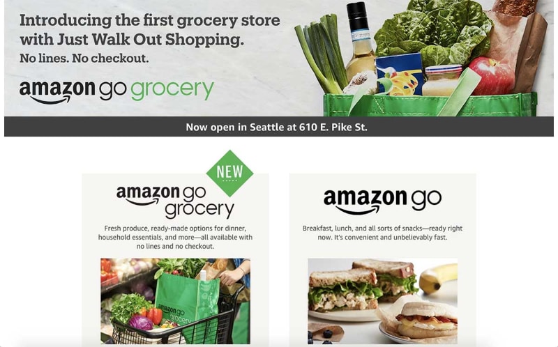 新業態の「Amazon Go Grocery」