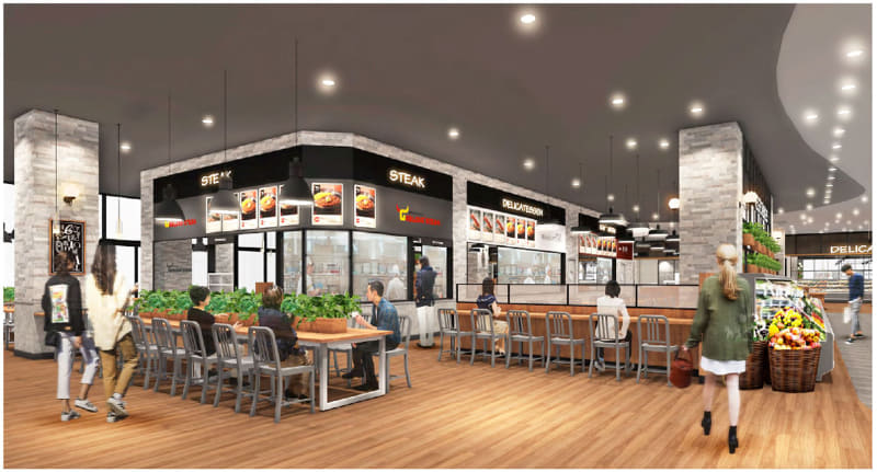 イートインスペース「ここdeデリ」