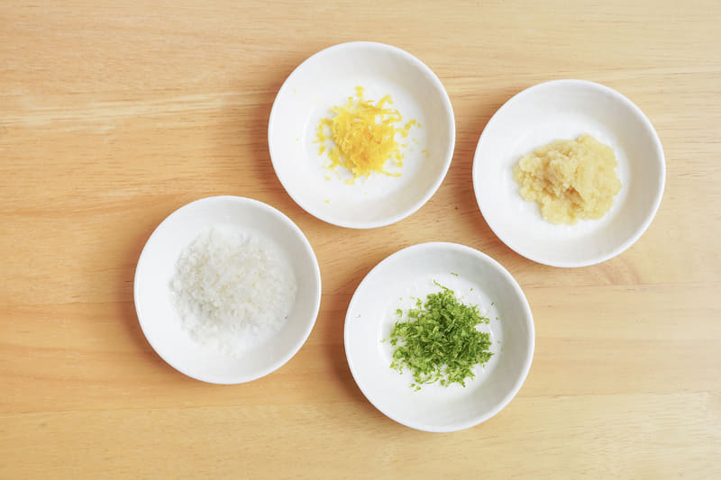 すりおろした食材はどれもきめが細かくふんわりとした仕上がりに。