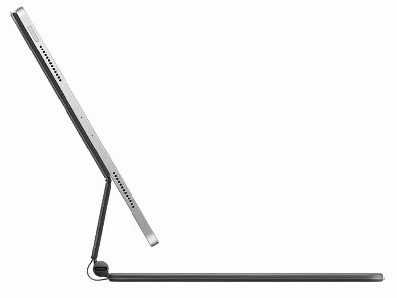 5月出荷予定の新Magic Keyboard。独特のデザインとタッチパッド搭載で、今から使うのが楽しみだ。重そうだが