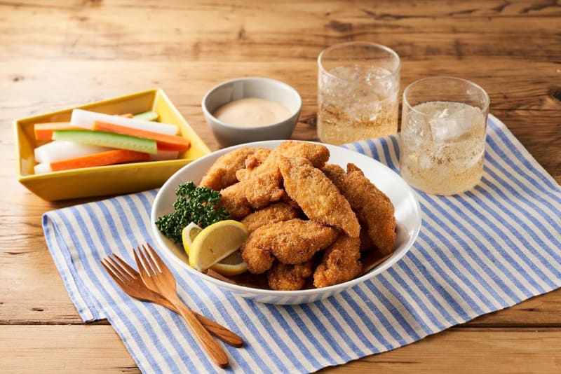 レンジで!国産鶏のささみチキンフライ