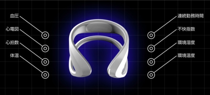 生体情報をセンシングする機能を搭載予定