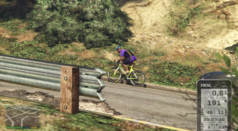 見晴らしのいい丘の上で休憩