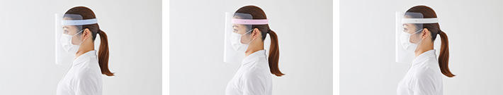 かんたん装着 フェイスシールド バンドカラー