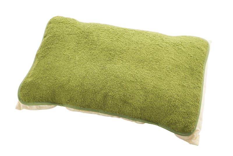 今治タオル製生地を茶カテキンで染め上げた枕カバー