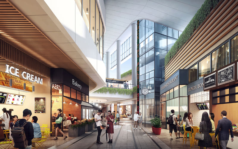 1階 商業通路イメージ(まちなかガレリア)