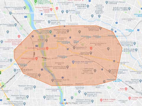 前橋市のサービスエリア
