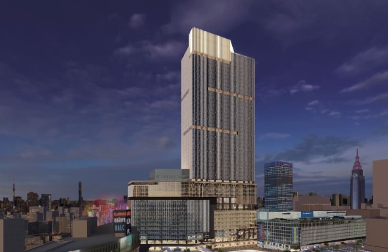 6号街路からの視点(夜)