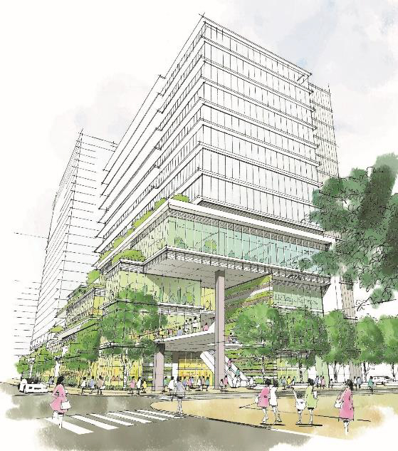 1階中野駅前広場側商業イメージ