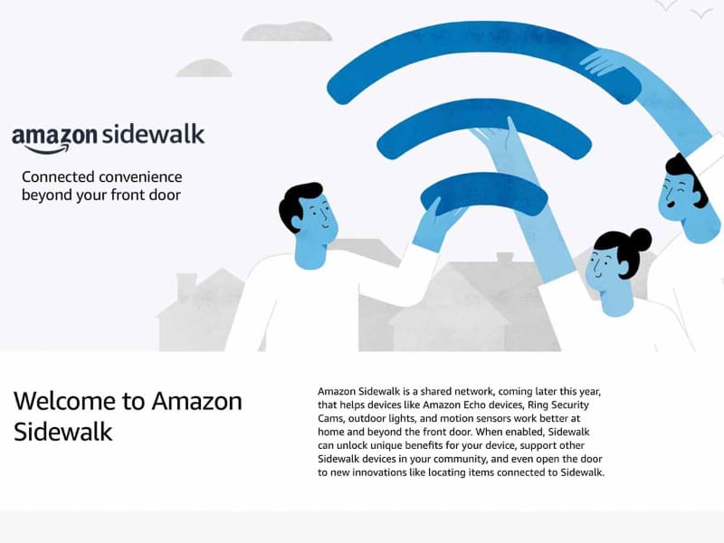 新たに公開された、Sidewalkの詳細解説ページ。セキュリティ関連のホワイトペーパーもここで公開されている