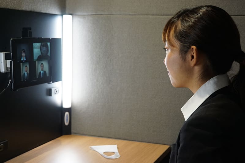 テレキューブから参加している様子