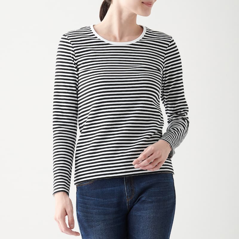 クルーネック長袖Ｔシャツ