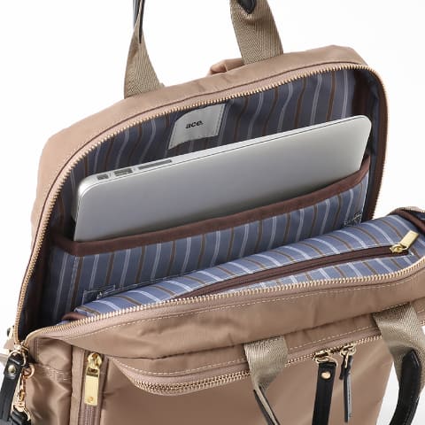 エース、PC対応の女性向けビジネスリュック「ace. スリファム