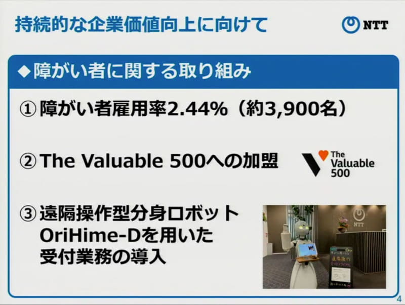 NTTの障がい者雇用に関する取り組みとオリィ研究所