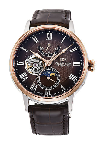 ORIENT STAR、流水をモチーフにした「メカニカルムーンフェイズ