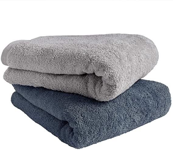 【Amazon限定ブランド】sensui Yu 日本製 バスタオル 2枚セット 大判