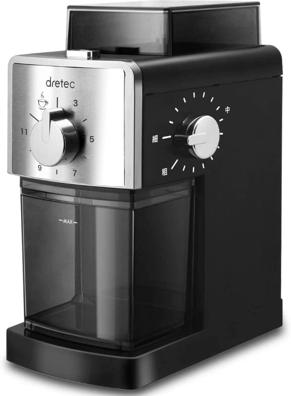 dretec(ドリテック)コーヒーグラインダー電動コーヒーミル 臼式