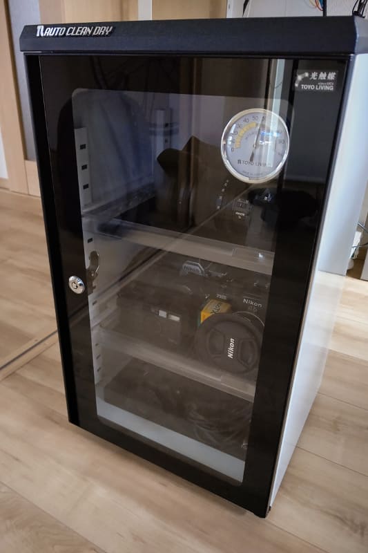 入れたところ。分かりにくいが上段や下段にはまだ余裕がある