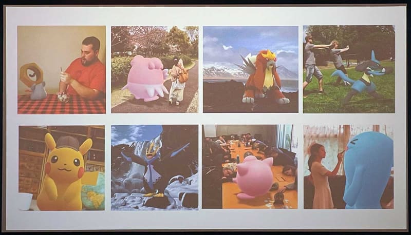 「ポケモンGO」ではポケモンと一緒にARで写真を撮れるようになっているが、それと同じようなことが自社アプリ内でも可能になる