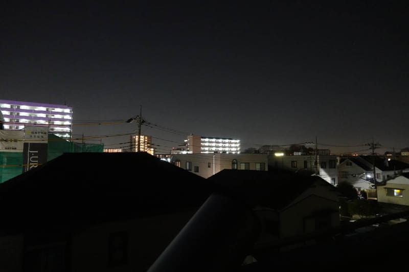 筆者宅のベランダからの風景