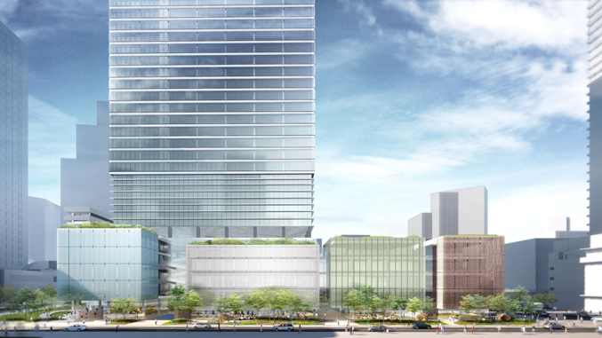 複合施設A 低層部外観(南側)