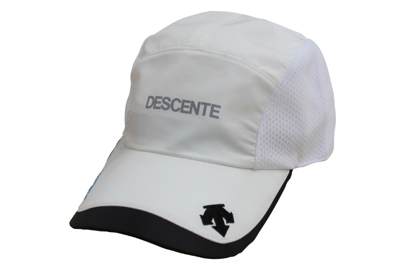「デサント ランニングキャップ +ion“e”air」