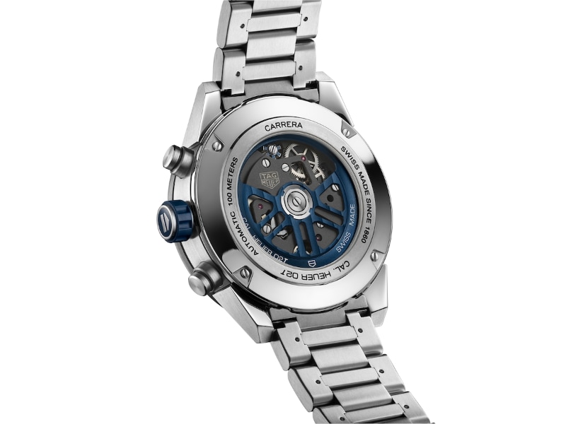 自動巻ローターもブルー