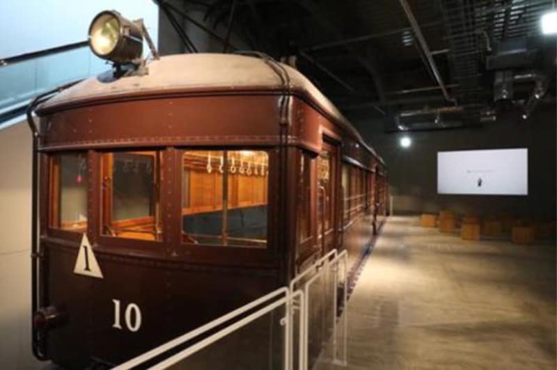 ヒストリーシアターの展示車両「モハ1」