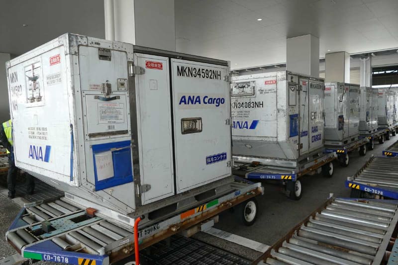 牽引する手荷物コンテナ