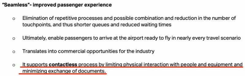 現在のバージョンのファクトシートにおける「One ID」のメリットの解説(出典：IATA)