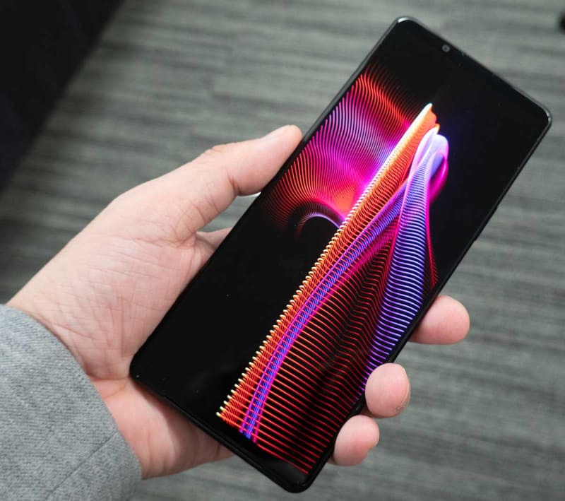 Xperia 1 III。テスト機なので、外観撮影のみが許された