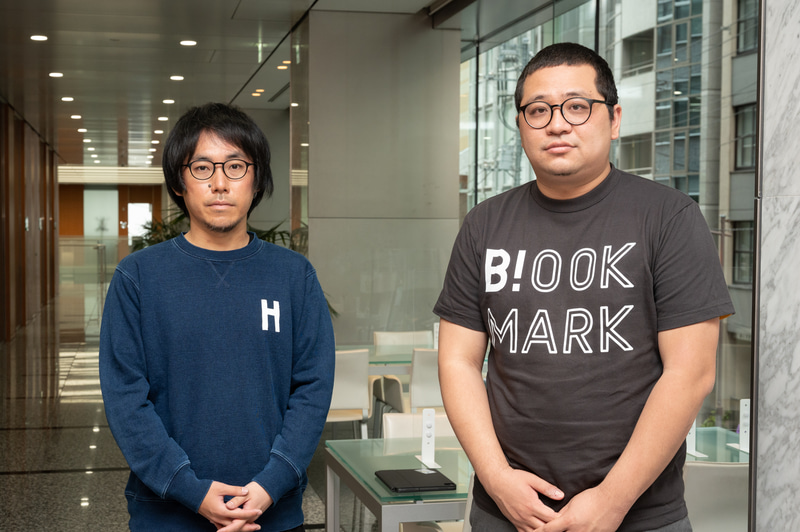 左から、集英社 週刊少年ジャンプ編集部 少年ジャンプ＋ 副編集長の籾山悠太氏、はてな サービス・システム開発本部 副本部長の石田樹生氏