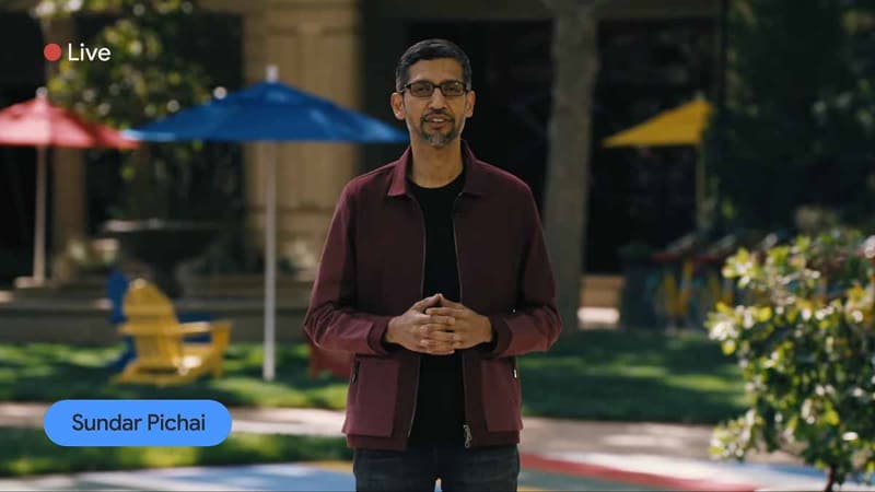 Google I/0 2021の基調講演に登壇した、Googleのスンダー・ピチャイCEO