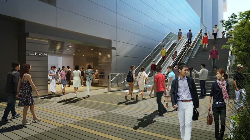 3階、4階ヒカリエデッキ　接続部イメージ