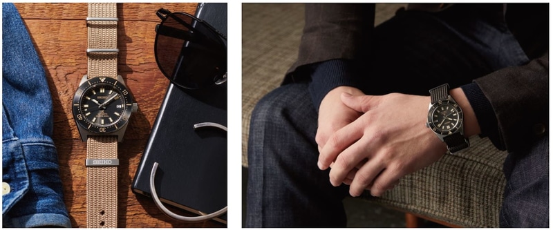 付属する2色のファブリックストラップ