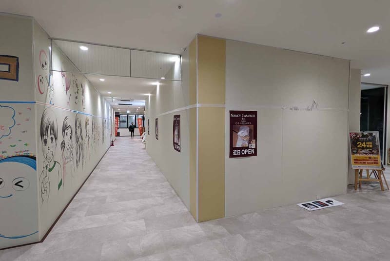 商業施設としてはまだ半分もできていない「宮崎ナナイロ」内部
