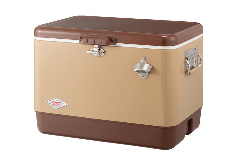 コールマン「54QT スチールベルトクーラー」(バターナッツ)