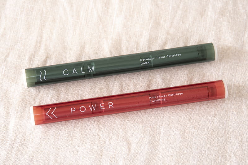 カートリッジは「POWER」と「CALM」の2種類