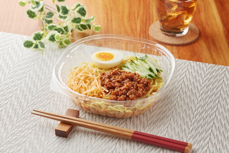 冷し担担麺(大豆ミート使用)、460円