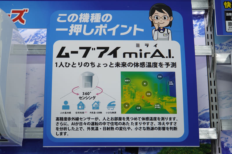 高精度センサーとAI技術でお部屋を快適にコントロールするムーブアイ