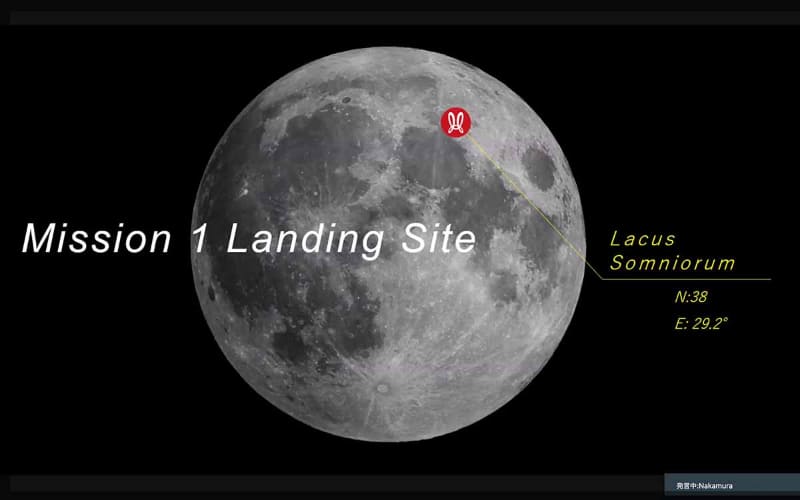 着陸予定地点は「夢の湖」