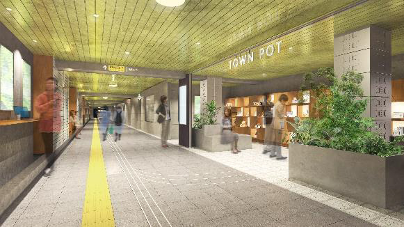 駒沢大学駅 コンコースリニューアルイメージ