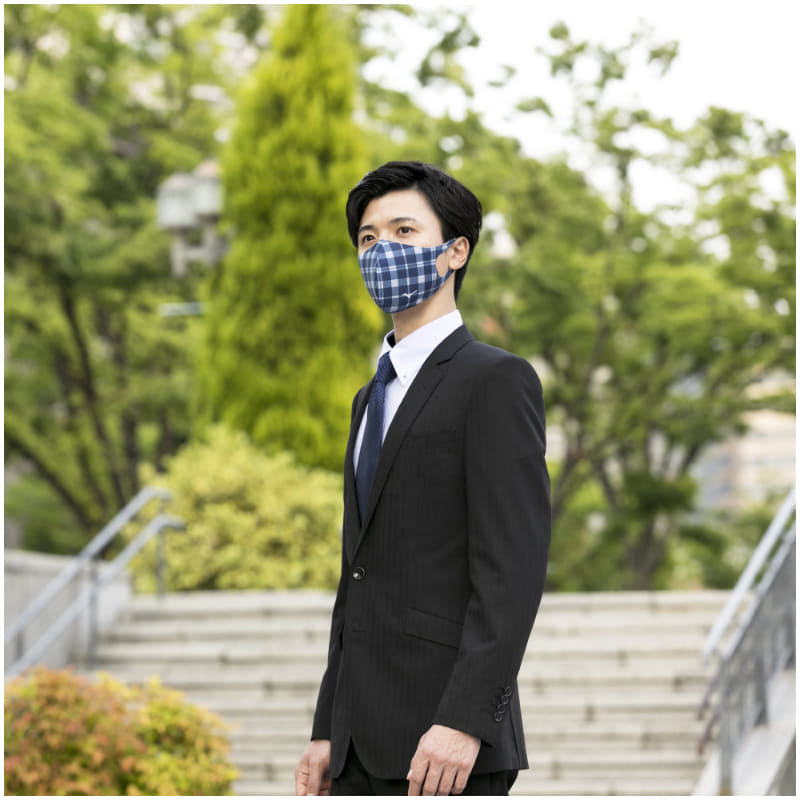 チェック柄 ネイビー