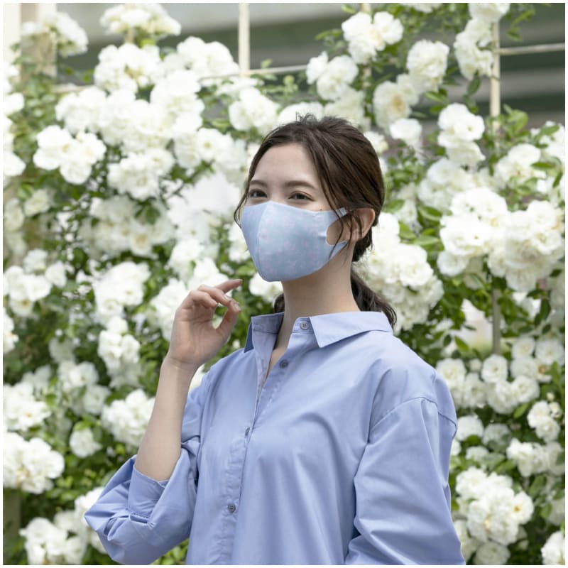 フラワー柄 ライトグリーン